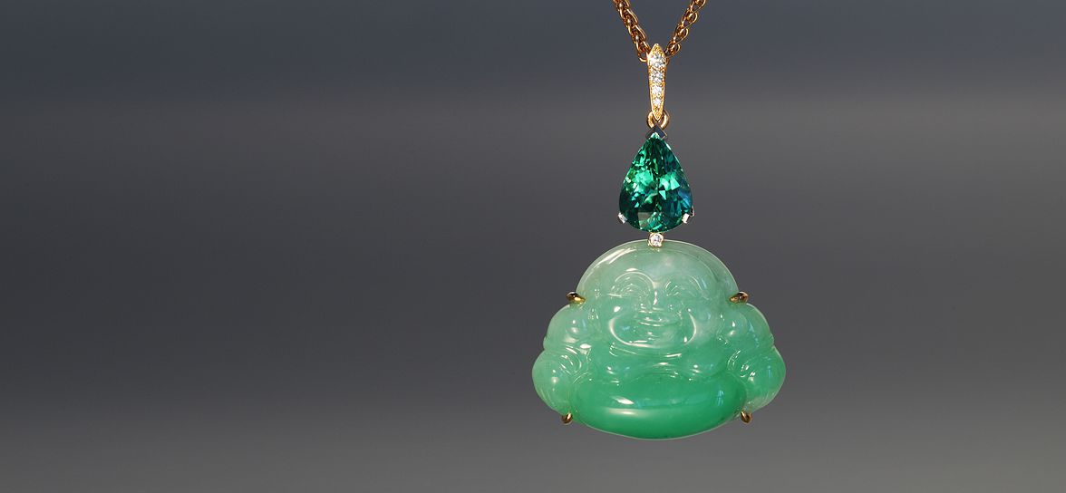 jade buddha pendant