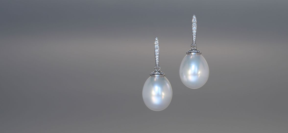 pearl drop earrings