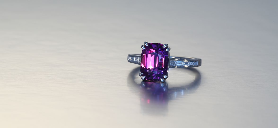 Purple Sapphire Ring 