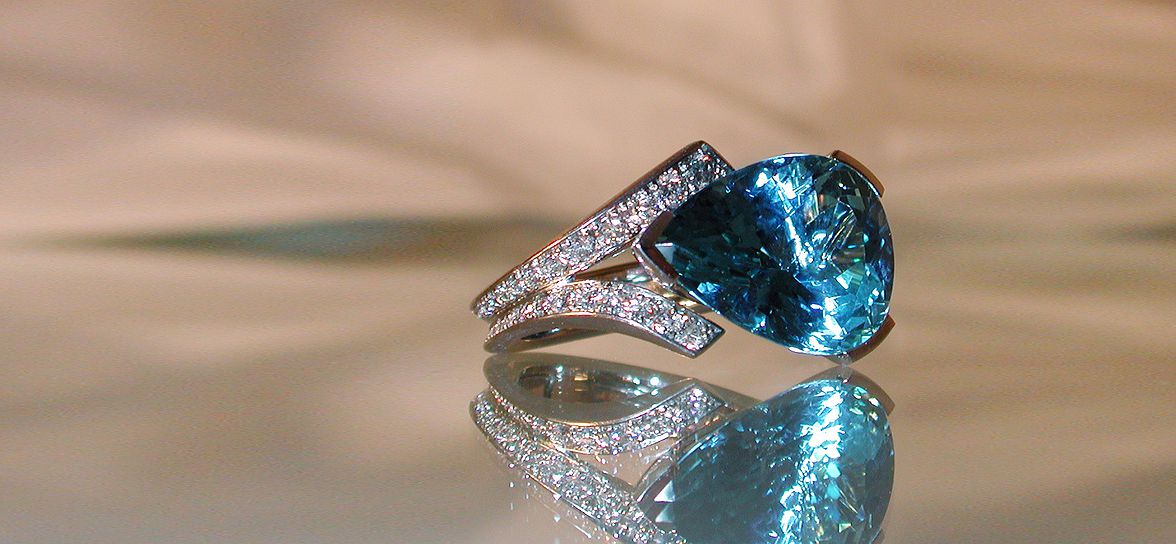 Aquamarine ring 