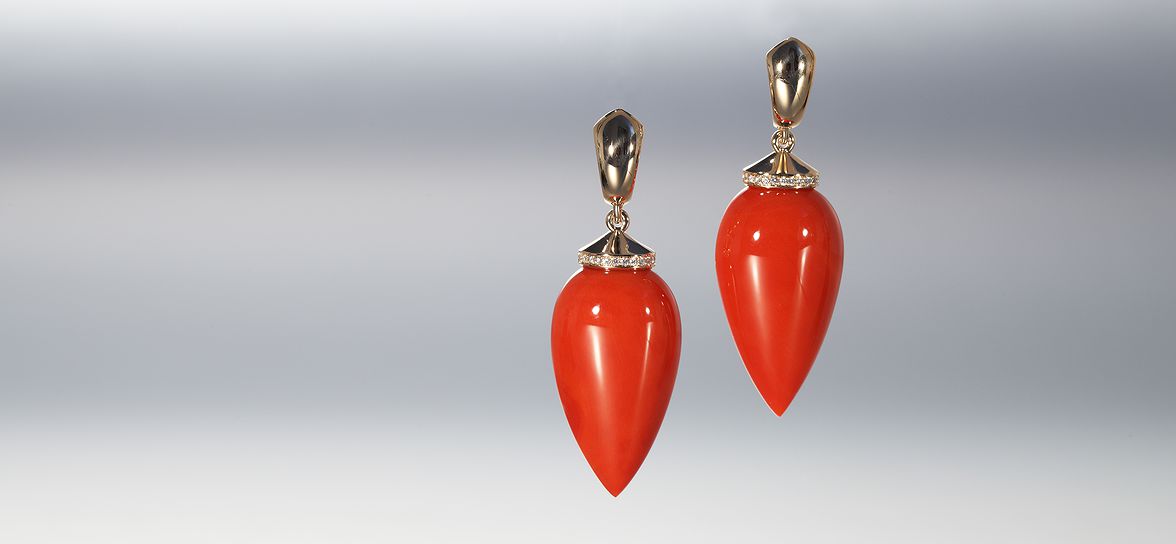 Coral earrings 