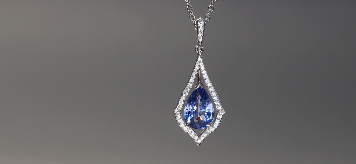 sapphire pendant 