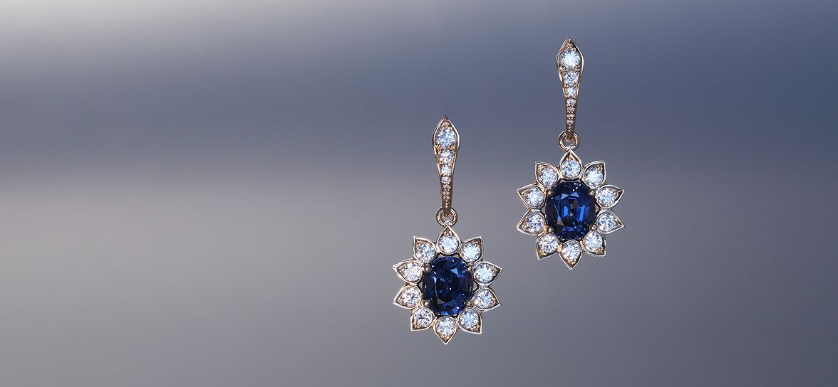 blue spinel earrings 