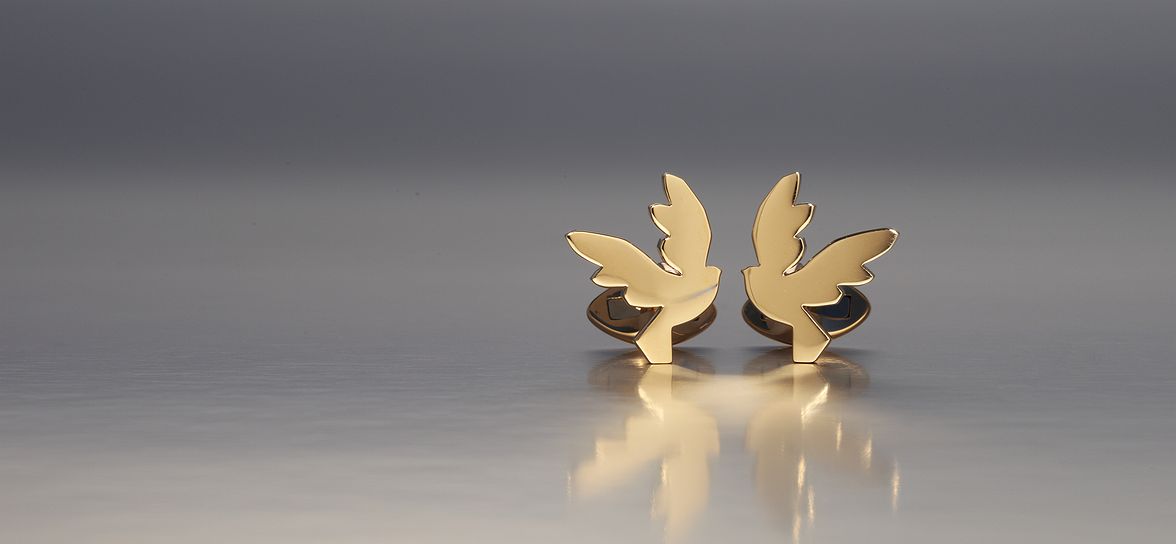 Bird cufflinks 