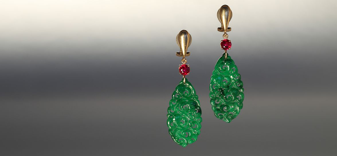 Jade earrings 